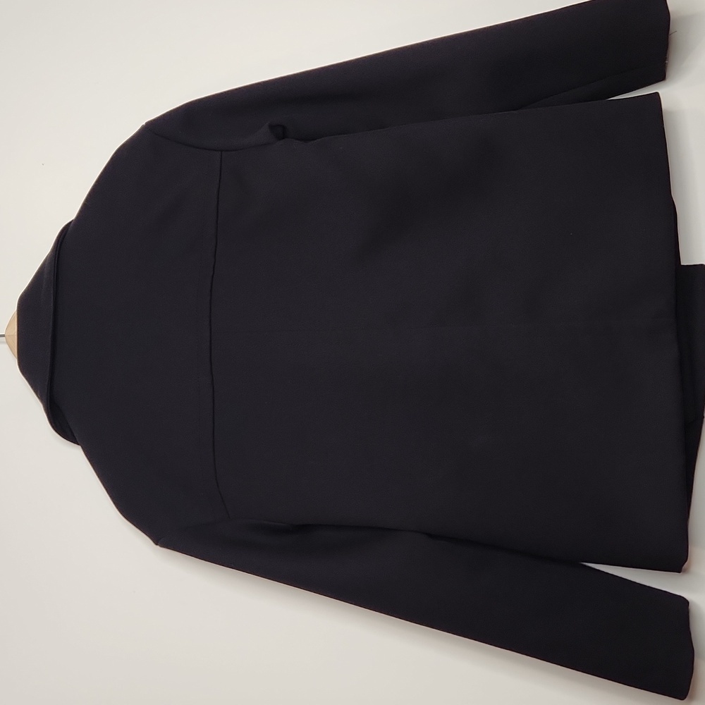 Michael Kors Black Wool Blend Quilted Peacoat Gold Military‎ Buttons size xs - Picture 7 of 8